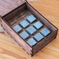Премиальный набор камней для напитков в деревянной коробке