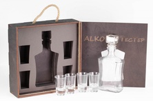 Подарочный набор Alko-ТесТер в деревянной упаковке с ложементом 