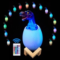 3D ночник-светильник Динозавр (16 цветов) с пультом