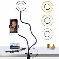 Кольцевая подсветка для селфи с подставкой для мобильного телефона Selfie Studio