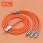 Кабель зарядный 3в1 BIG FAST CABLE Micro USB, Type-C, 6A