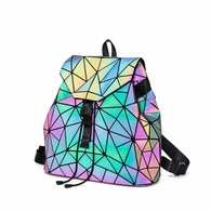 Светящийся неоновый рюкзак-сумка Хамелеон. Светоотражающий рюкзак