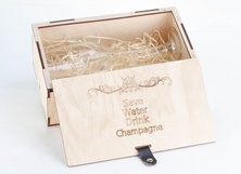 Подарочный набор Champagne Natural с бокалами