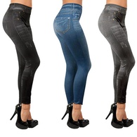 Леджинсы Slim Jeggings Слим Джеггинс утепленные (3 пары: серые, синие и черные) 