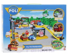 Игровой набор ROBOCAR POLI ROY FIRE HEADQUARTERS NO.XZ-155 арт.:5-3129