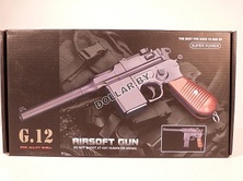 Игрушечный металлический пневматический пистолет Airsoft Gun G.12