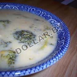 Куриный суп с сыром и брокколи