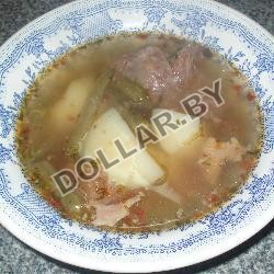 Суп из гуся с картофелем и стручковой фасолью